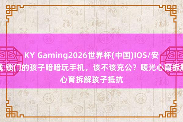 KY Gaming2026世界杯(中国)IOS/安卓官方下载 锁门的孩子暗暗玩手机，该不该充公？暖光心育拆解孩子抵抗
