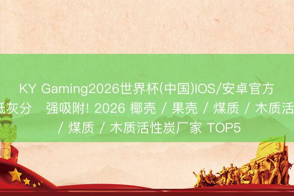 KY Gaming2026世界杯(中国)IOS/安卓官方下载 高碘值・低灰分・强吸附! 2026 椰壳 / 果壳 / 煤质 / 木质活性炭厂家 TOP5