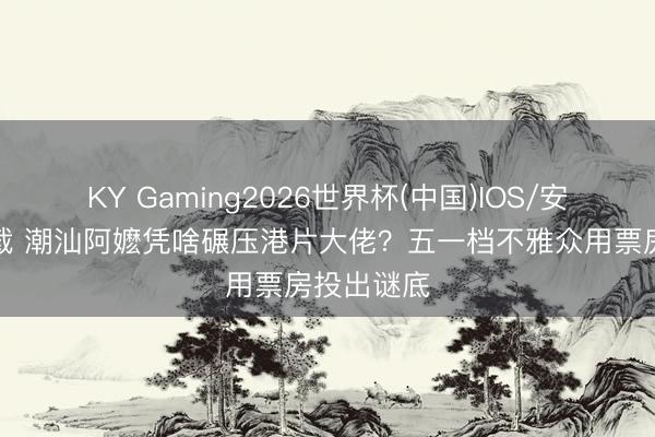 KY Gaming2026世界杯(中国)IOS/安卓官方下载 潮汕阿嬷凭啥碾压港片大佬？五一档不雅众用票房投出谜底