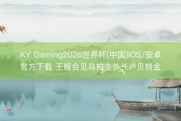 KY Gaming2026世界杯(中国)IOS/安卓官方下载 王毅会见乌拉圭外长卢贝特金