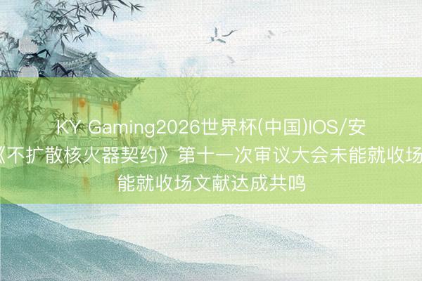 KY Gaming2026世界杯(中国)IOS/安卓官方下载 《不扩散核火器契约》第十一次审议大会未能就收场文献达成共鸣